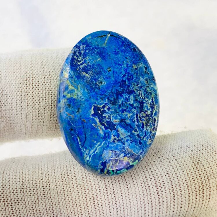نگین آزوريت سایز 22*30 میلی‌متر